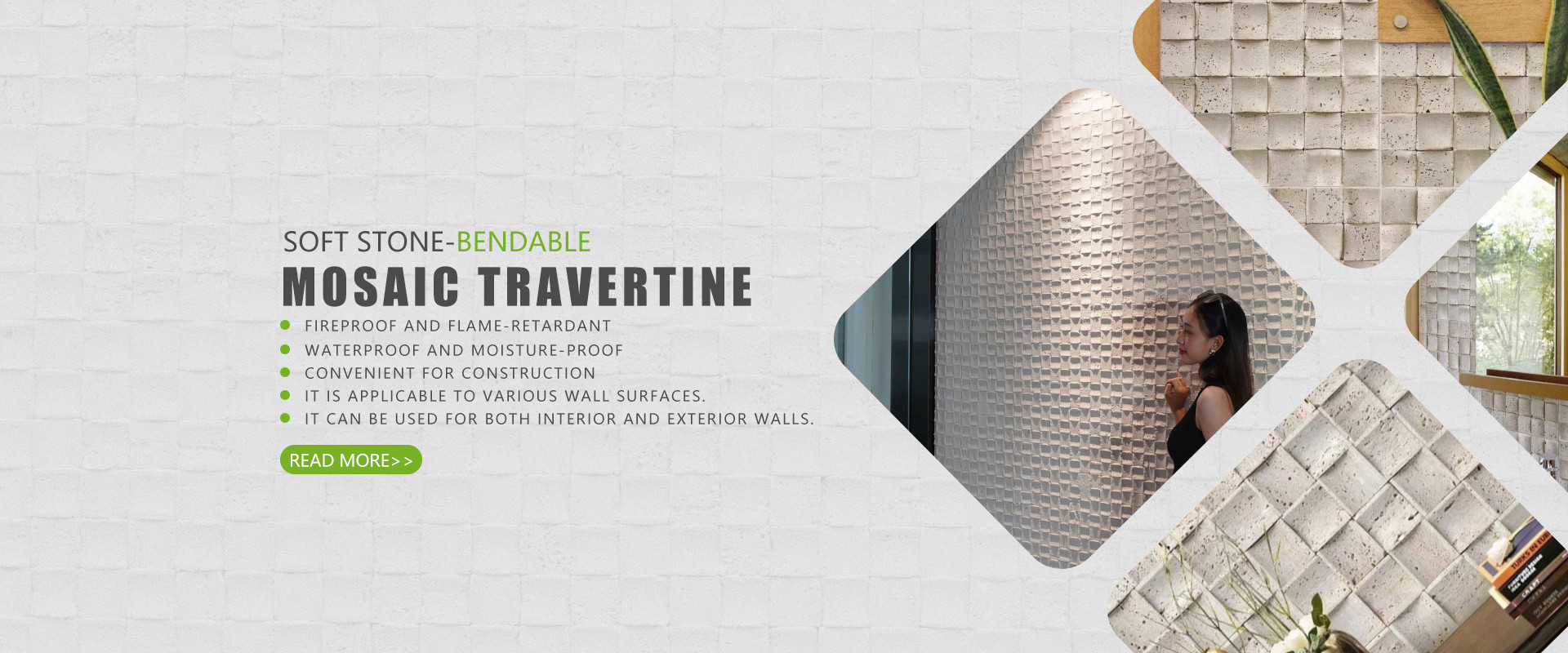 โมเสก travertine